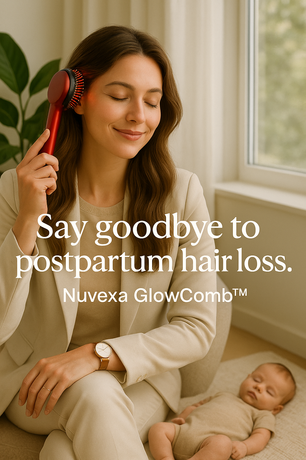 Nuvexa GlowComb™ – 3-in-1 Red Light Therapy & Scalp Massage Comb (Copie)