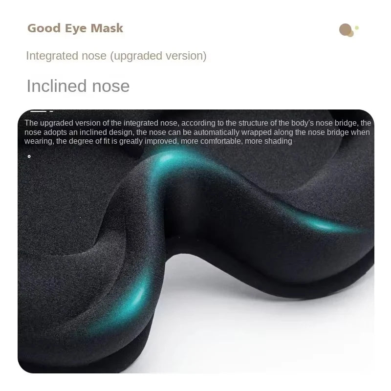 3D Contoured Sleep Mask – Designed for Total Darkness & Ultimate Comfort
