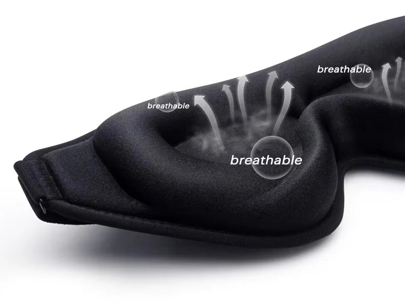 3D Contoured Sleep Mask – Designed for Total Darkness & Ultimate Comfort