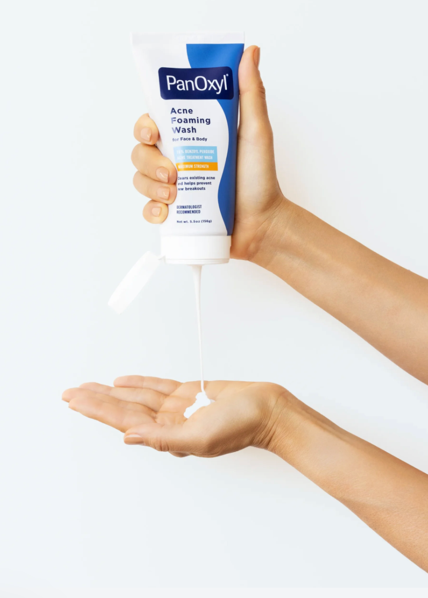 PanOxyl Acne Foaming Wash Benzoyl Peroxide 10% Maximum Strength Antimicrobial 5.5 Oz (Pack of 2)