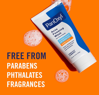 PanOxyl Acne Foaming Wash Benzoyl Peroxide 10% Maximum Strength Antimicrobial 5.5 Oz (Pack of 2)