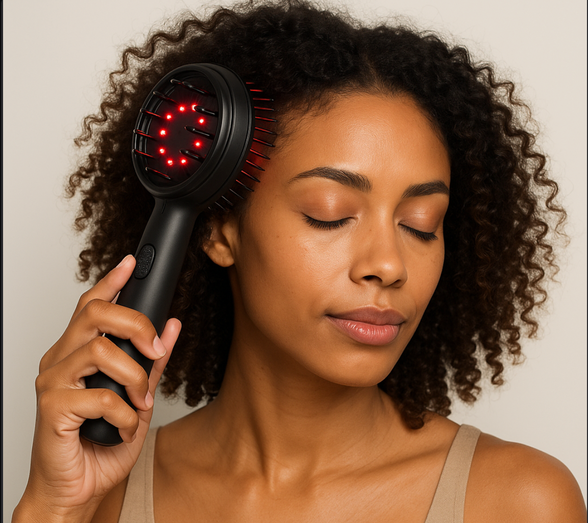 Nuvexa GlowComb™ – 3-in-1 Red Light Therapy & Scalp Massage Comb (Copie)