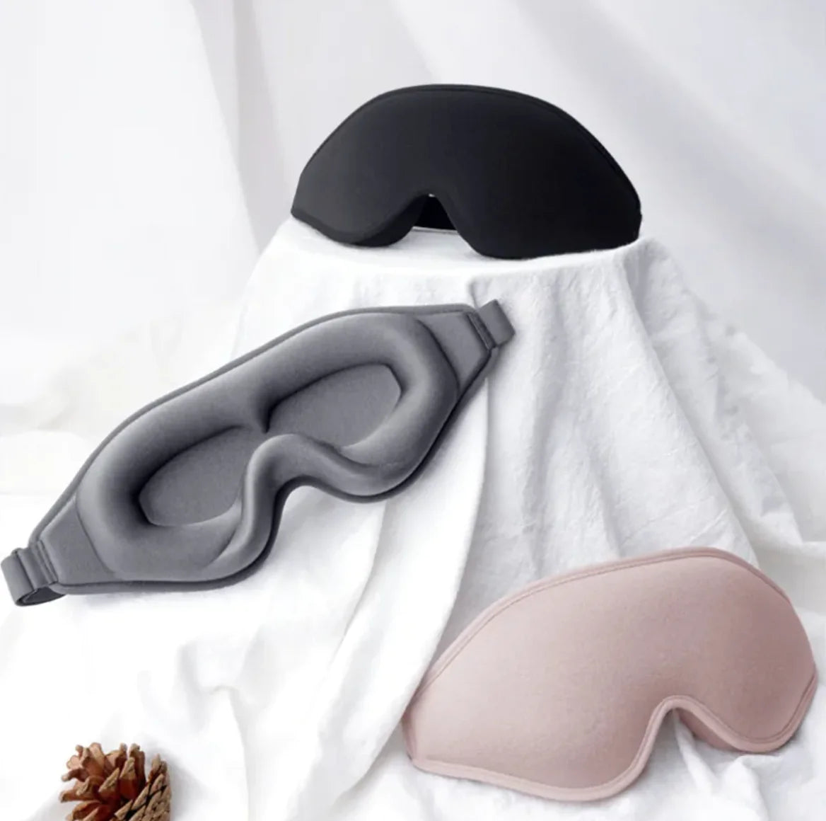 3D Contoured Sleep Mask – Designed for Total Darkness & Ultimate Comfort